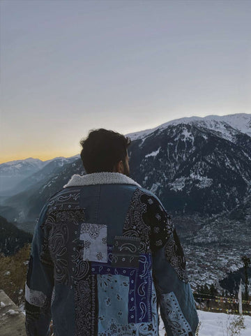 Bandana Montage Jacket (Without Fleece)